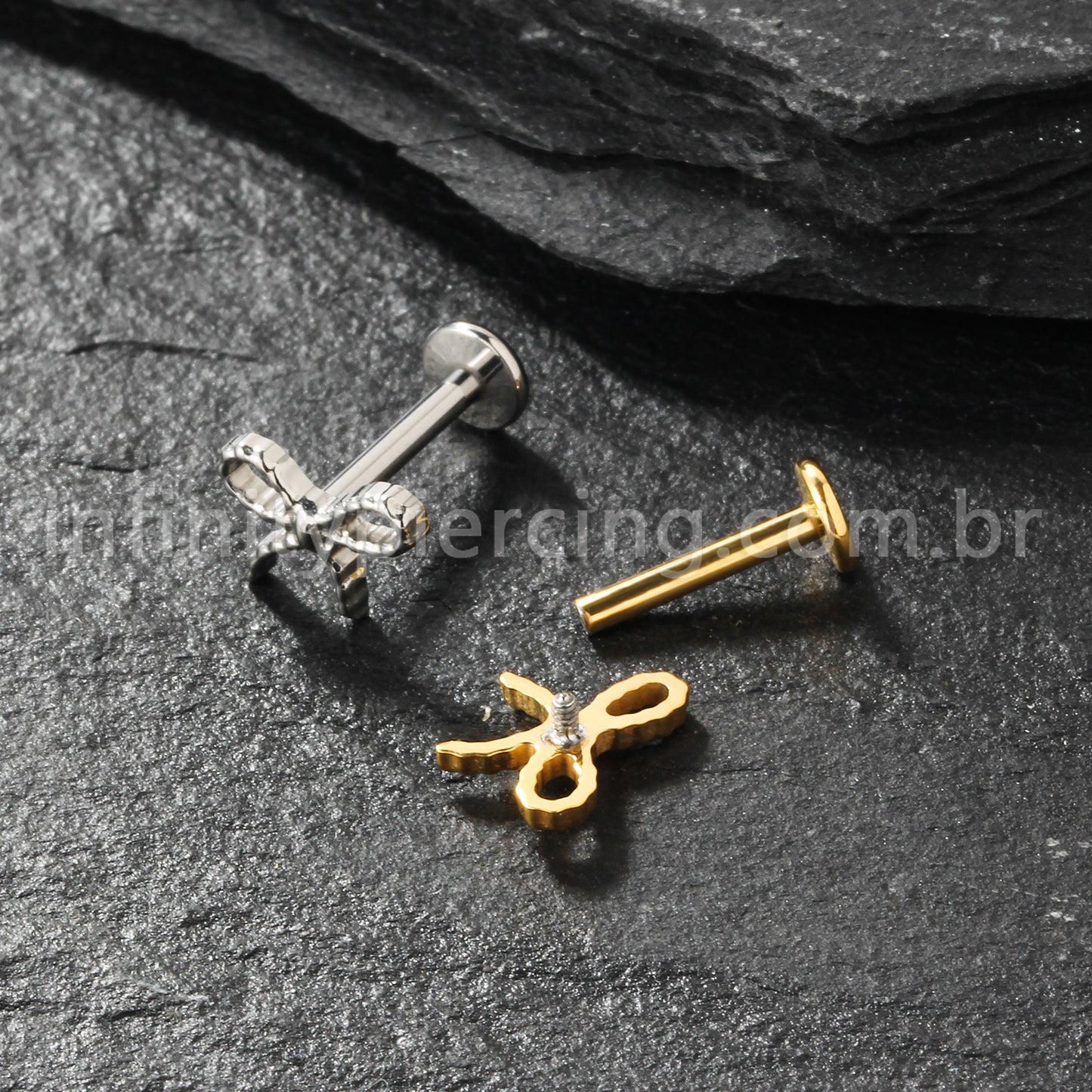 Piercing Labret Titânio Laço