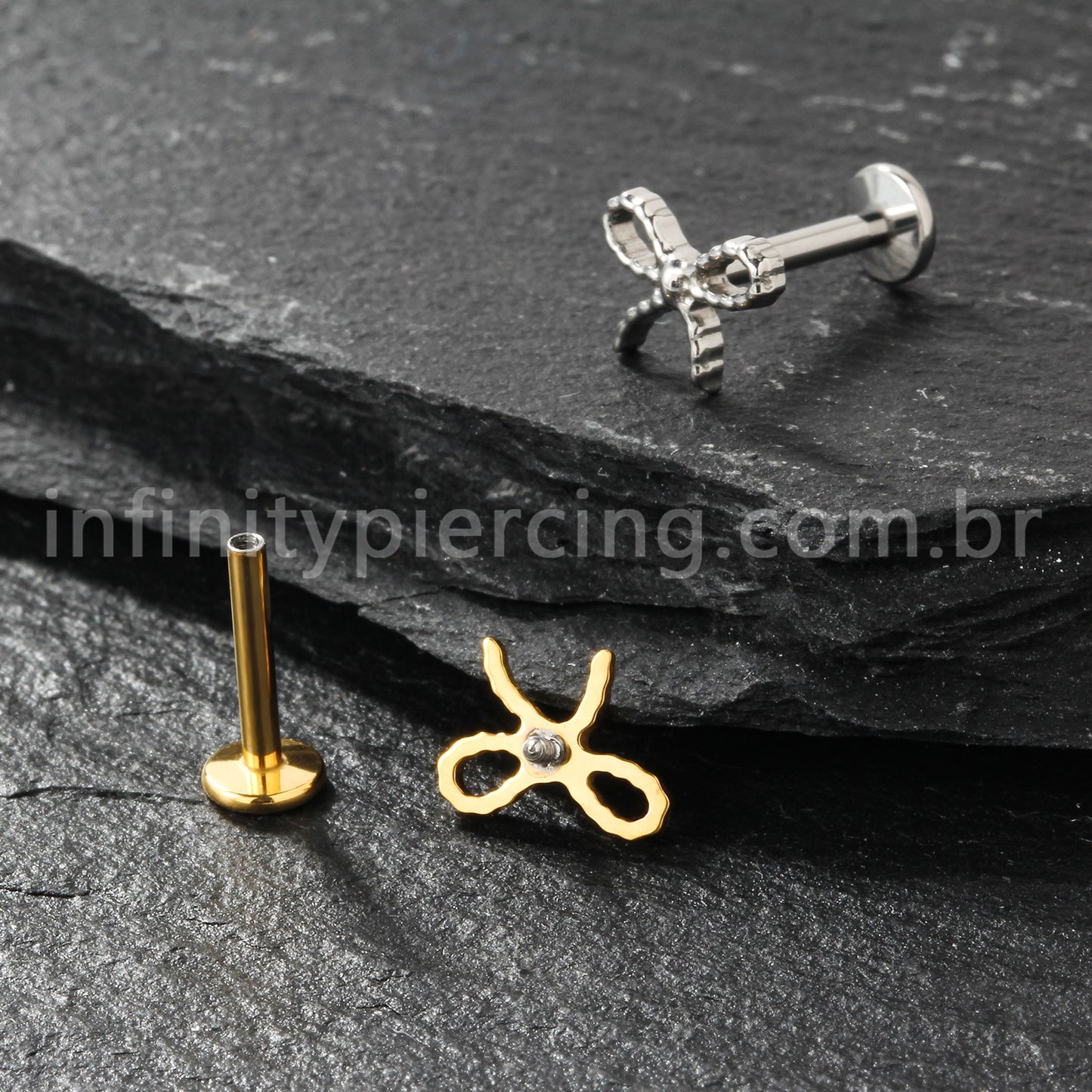 Piercing Labret Titânio Laço