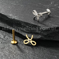 Piercing Labret Titânio Laço
