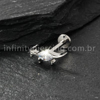 Piercing Labret Titânio Dinossauro
