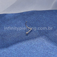 Piercing Nostril Titânio Zircônia
