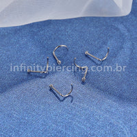 Piercing Nostril Titânio Zircônia