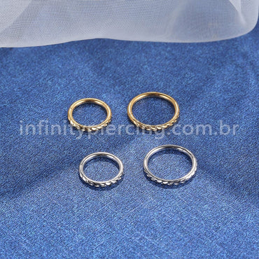Piercing Argola Aço Cirúrgico Segmento Articulado Detalhado