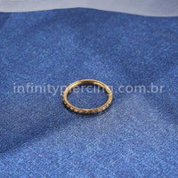 Piercing Argola Aço Cirurgico Segmento Articulado Detalhes Eestrelas