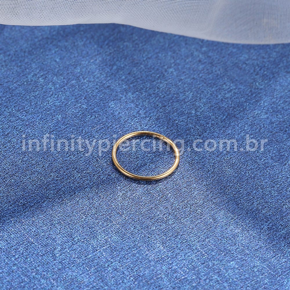 Piercing Argola Segmentada Titânio Lisa
