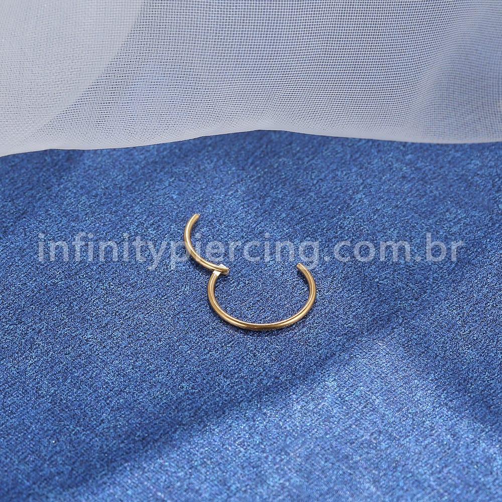 Piercing Argola Segmentada Titânio Lisa