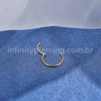 Piercing Argola Segmentada Titânio Lisa