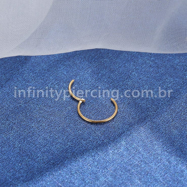 Piercing Argola Segmentada Titânio Lisa