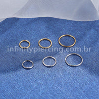 Piercing Argola Segmento Articulado Aço Cirúrgico
