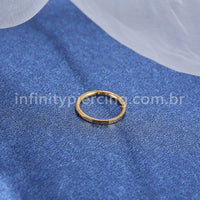 Piercing Argola Segmento Articulado Aço Cirúrgico Detalhado