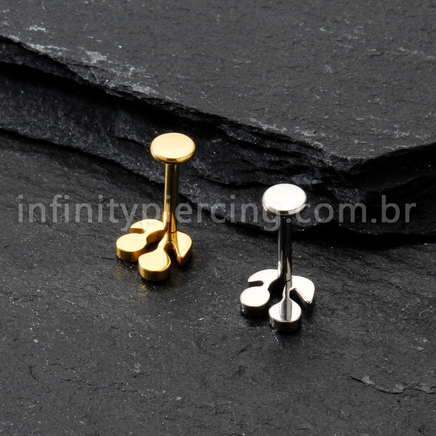 Piercing Labret Titânio Cerejinha