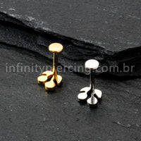 Piercing Labret Titânio Cerejinha