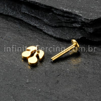 Piercing Labret Titânio Cerejinha