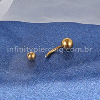 Piercing Banana Aço Cirúrgico Liso