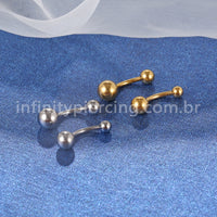 Piercing Banana Aço Cirúrgico Liso