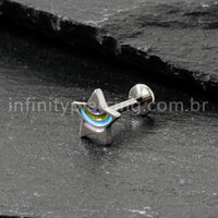 Piercing Labret Titânio Estrelinha