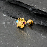 Piercing Labret Titânio Patinha