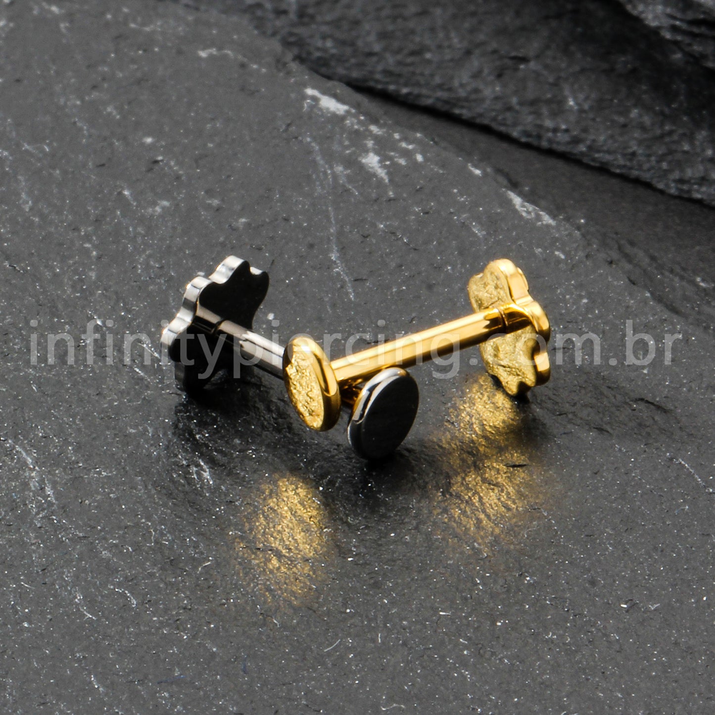 Piercing Labret Titânio Patinha