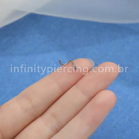 Piercing Nostril Titânio Zircônia
