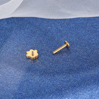 Piercing Labret Titânio Patinha Zircônia