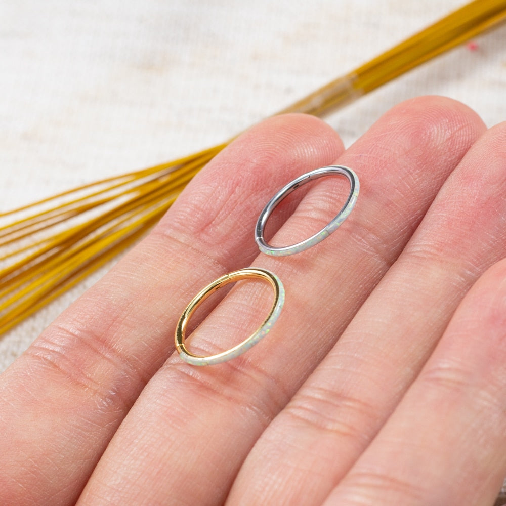 Piercing Argola Segmento Articulado Aço Cirurgico Opala