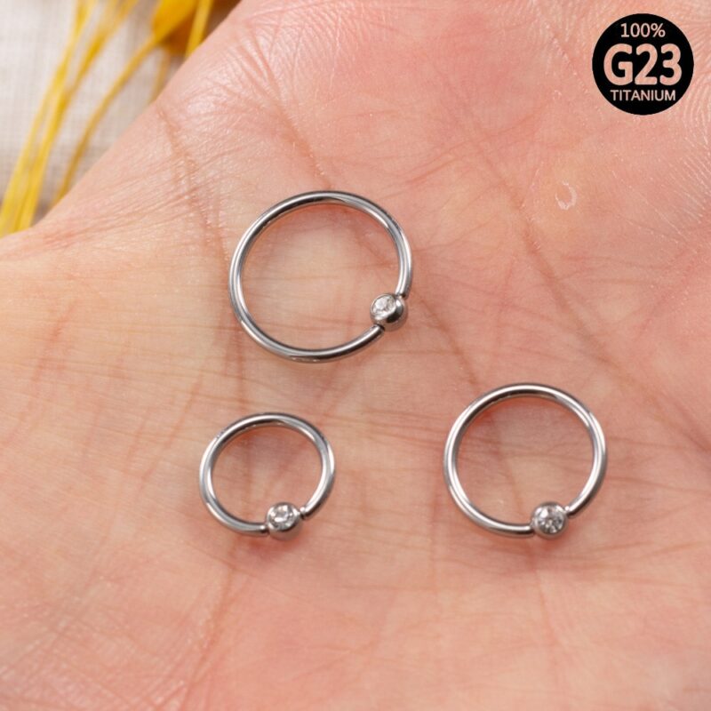 Piercing Captive Titânio Zircônia