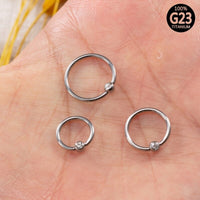 Piercing Captive Titânio Zircônia