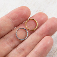 Piercing Argola Segmentada Aço Cirurgico 1 Fileira Zircônia Cravejada