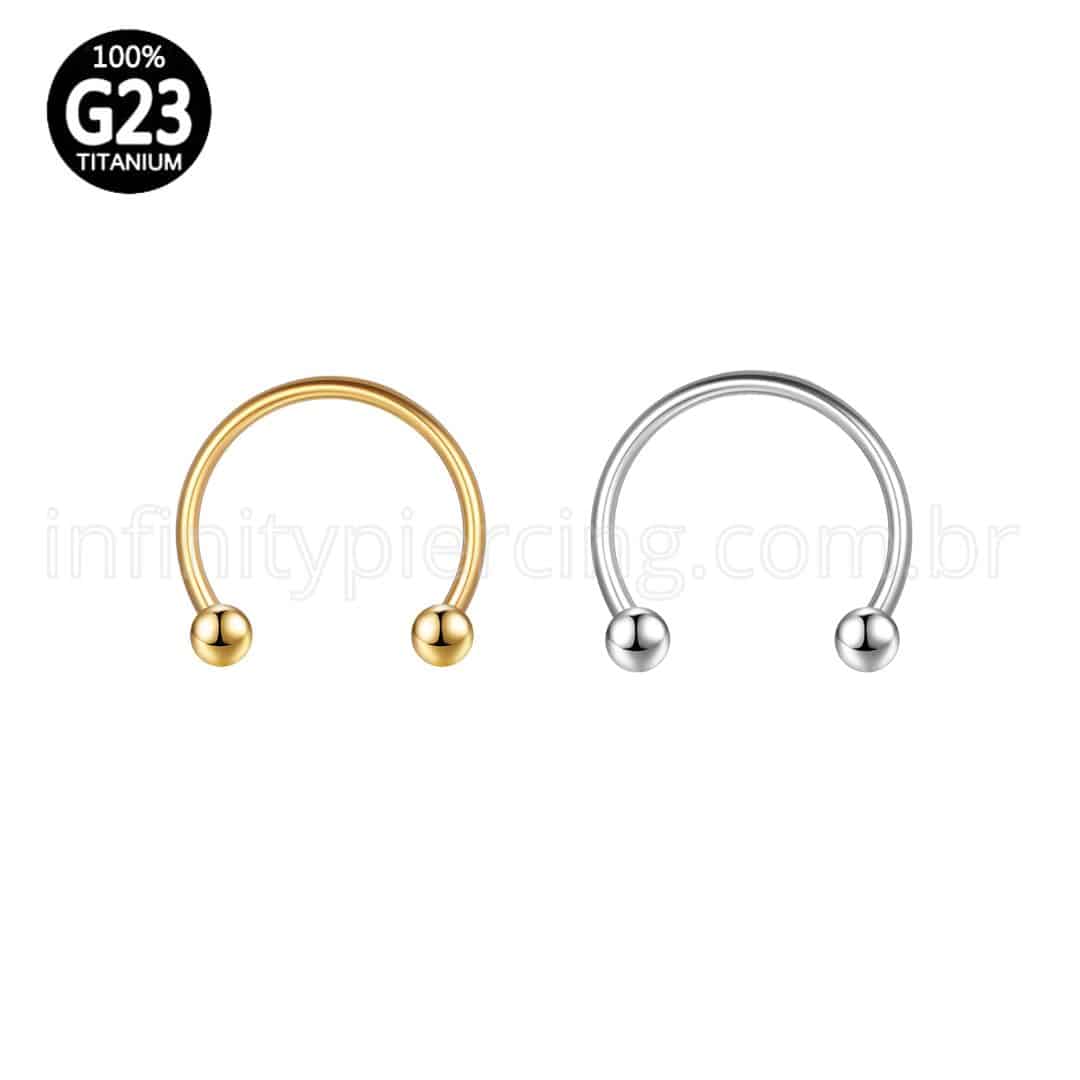 Piercing Ferradura Titânio