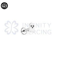 Piercing Labret Titânio Fantasma