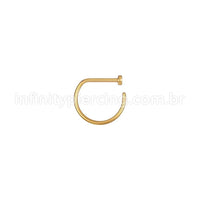Piercing Argola D-Ring Aço Cirúrgico