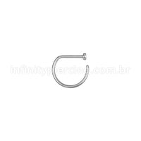 Piercing Argola D-Ring Aço Cirúrgico