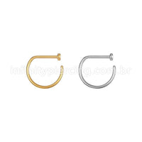 Piercing Argola D-Ring Aço Cirúrgico