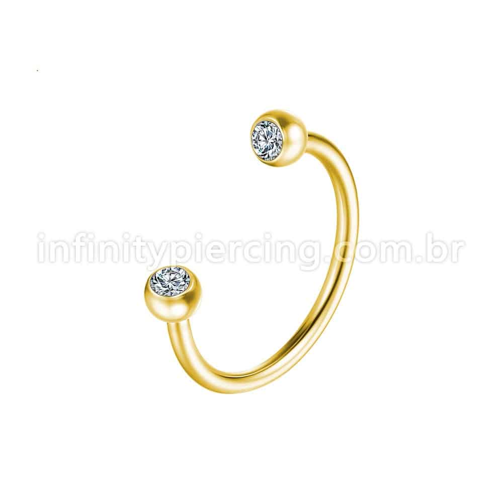 Piercing Ferradura Aço Cirúrgico
