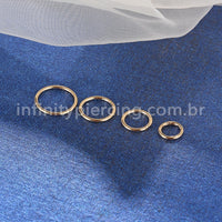 Piercing Argola Segmento Articulado Ouro 14K Lisa