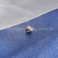Piercing Microdermal Titânio Zircônia Com Ponta