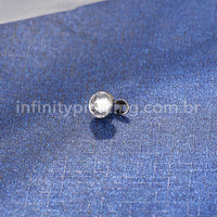 Piercing Microdermal Titânio Zircônia Com Ponta