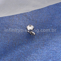 Piercing Microdermal Titânio Zircônia Com Ponta