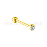 Piercing Mini Barbell Aço Cirúrgico