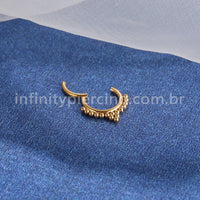 Piercing Argola Titânio Segmento Articulado Indiano