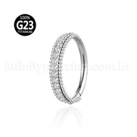 Piercing Argola  Titânio Segmento Articulado Indiano