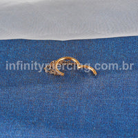 Piercing Argola Aço Cirúrgico Zircônia Com Correntes