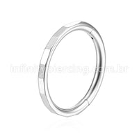 Piercing Argola Segmento Articulado Aço Cirúrgico Detalhado