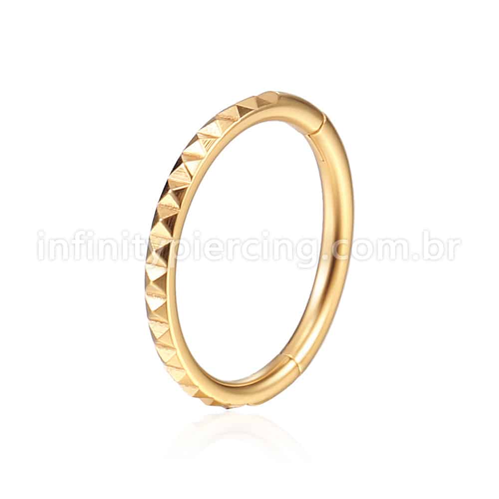 Piercing Argola Aço Cirúrgico Segmento Articulado Detalhado