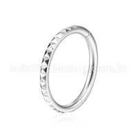 Piercing Argola Aço Cirúrgico Segmento Articulado Detalhado