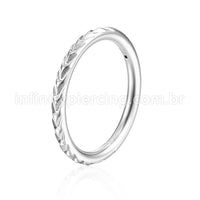 Piercing Argola Aço Cirúrgico Segmento Articulado Detalhado